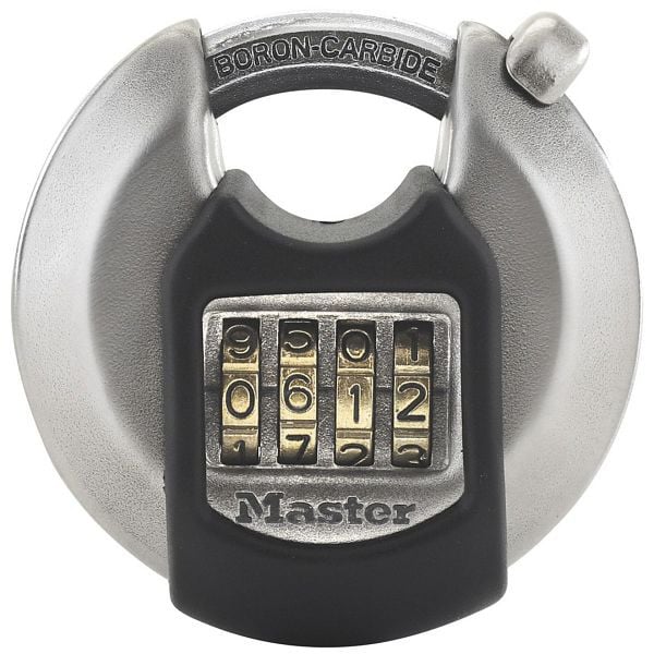 Master Lock Disk-Zahlenschloss aus Edelstahl M40EURDNUM, 675432