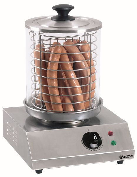 Bartscher Hot Dog-Gerät, eckig, Material: Edelstahl, A120406, 4015613432595