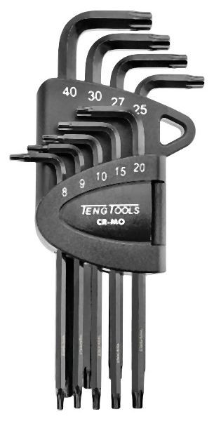 Teng Tools Ausklappbares TPX-Schlüssel-Set, CR-MO, 9 Teile, 1498TPX