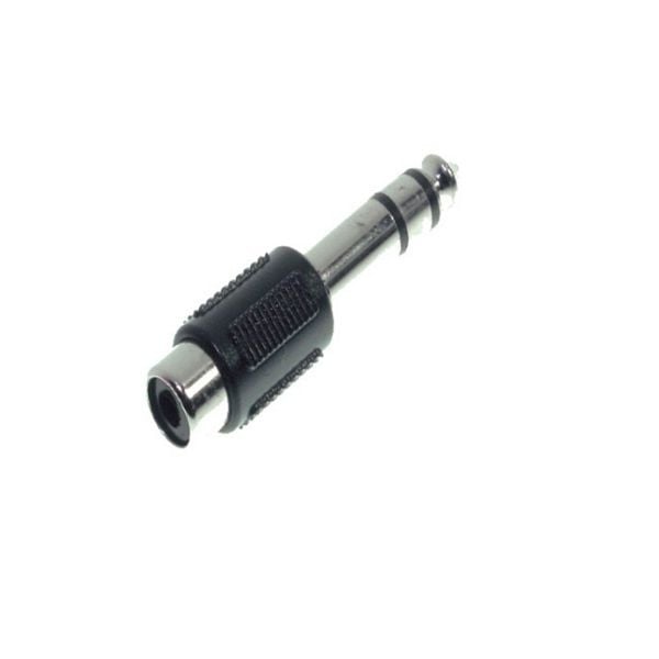 S-Conn Adapter, Klinkenstecker Stereo 6,3mm auf Cinchkupplung, 57074