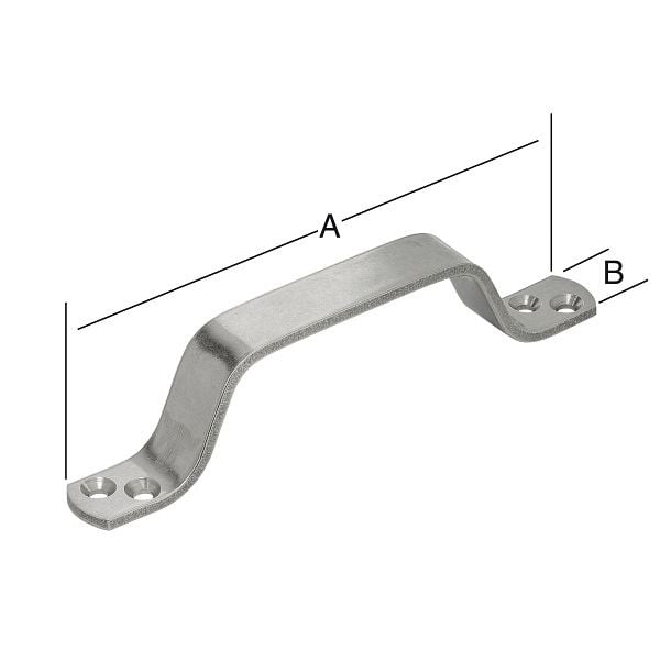 Vormann Handgriff 160 x 20 mm, VE: 5 Stück, 010193160