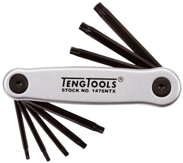 Teng Tools Ausklappbares TX-Schlüssel-Set, 8 Teile, 1476NTX