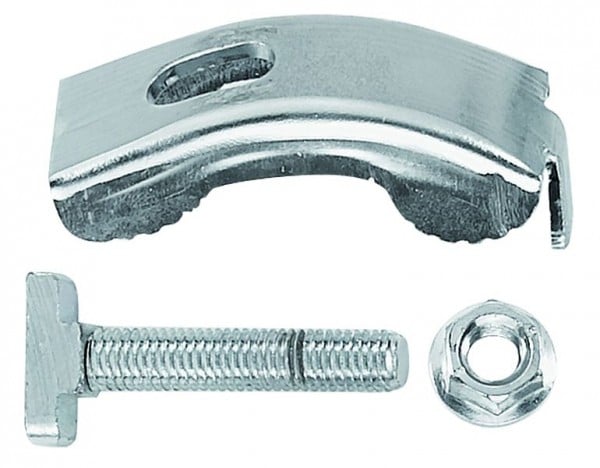 Prevost Stahlanker zur Befestigung der Trägerkonsole am Träger IPN/HEA, Halterung-System mit: 1 Stahlanker, 1 M10 Schraube L=50 mm, 1 M10 Muttern, PLA CR