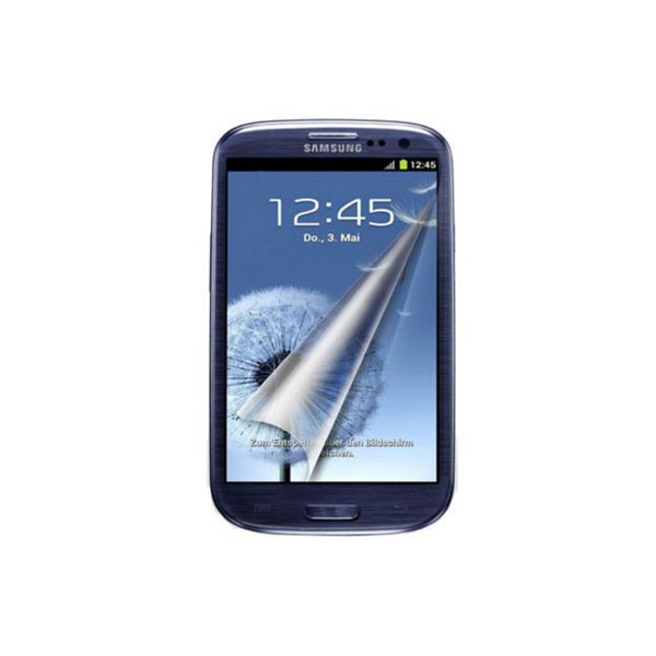 shiverpeaks BASIC-S, Samsung Galaxy S3 Displayschutz Folie - Kristal klar, 2er Set, inkl. microfasertuch, BS33933