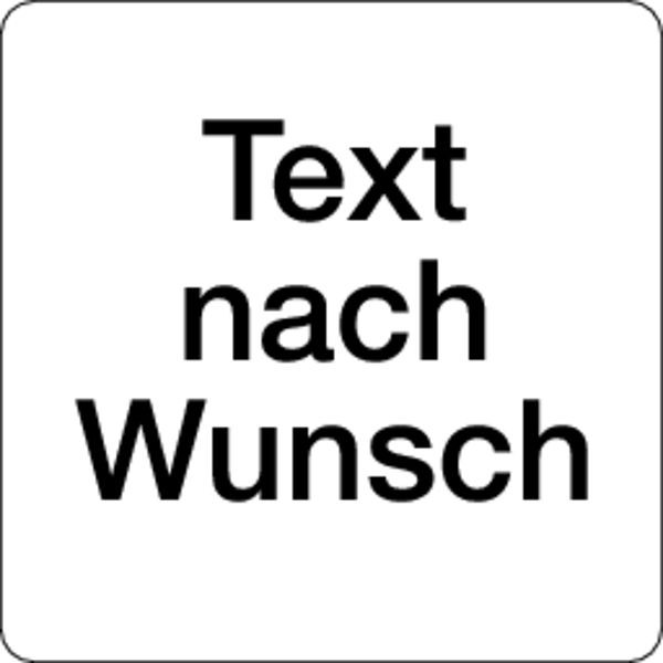 Schilder Klar Papieretiketten nach Wunsch, 40x40mm, 40x40 mm Papier selbstklebend, 6626/90