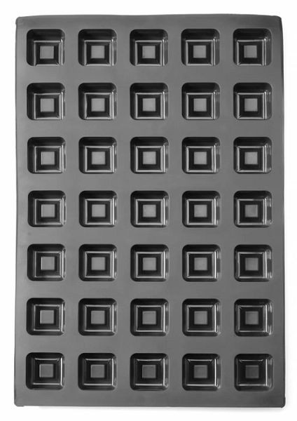 Hendi Silikonform Quadrat, Antihaft-Silikon, zum Backen, 677261