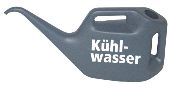 Busching Kühlwasserkanne, blaugrau RAL7031, mit Kühlwasser-Logo RAL9001 Motiv-711.369, 100834