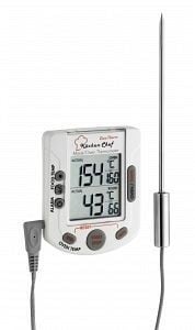 DOSTMANN Küchen-Chef 2 in 1 Digitales Braten / Ofenthermometer, 5014-1503