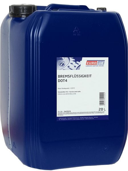 Eurolub Bremsflüssigkeit DOT4, VE: 20 L, 542020