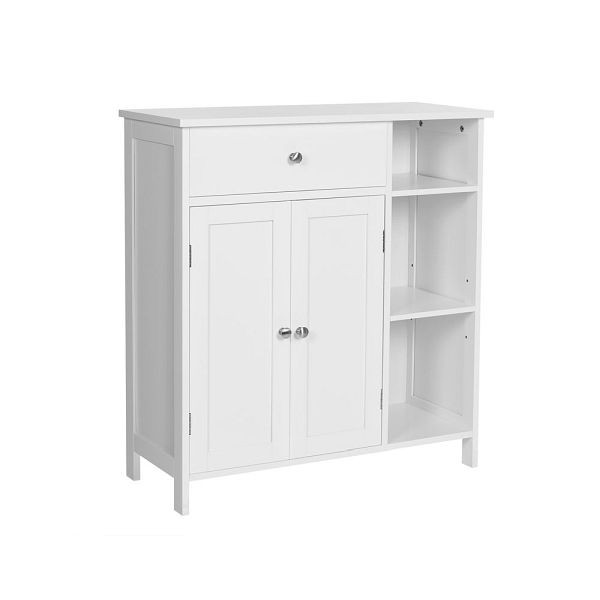 VASAGLE Badezimmerschrank mit Schublade 75x30x80 cm, BBC142W01