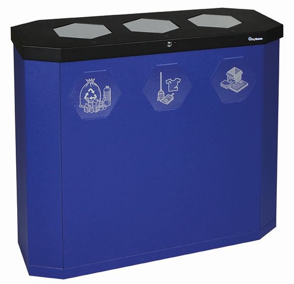 stumpf Sixco 3 Recycling-Station Blue touchless, ultramarinblau-metallic, 563-135-05