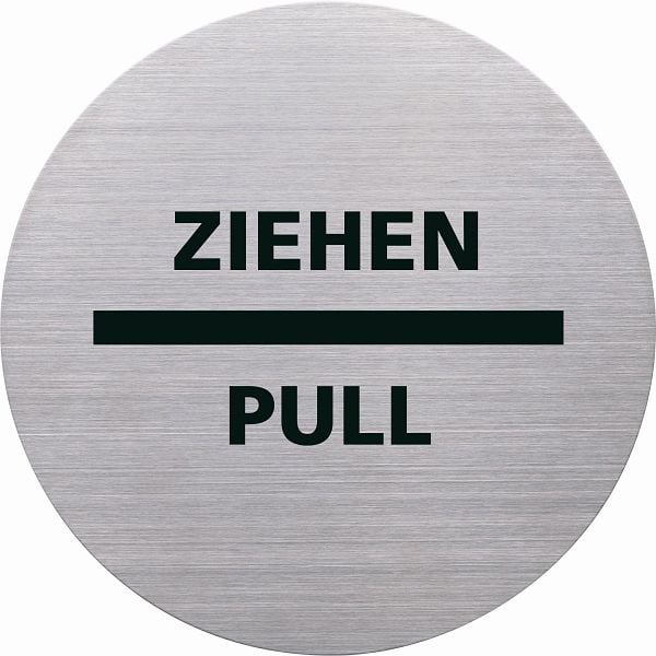 helit Piktogramm-"ziehen/ pull" "the badge", VE: 10 Stück, Edelstahl, H6271800