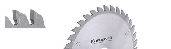 Karnasch Hartmetall-bestücktes Kreissägeblatt Handkreissägen + Lamello 210x2,8/1,8x30mm 64 WZ, 111400210040