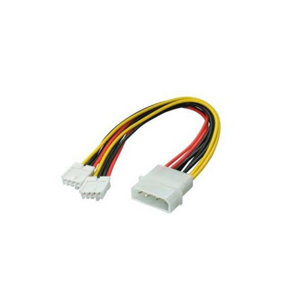 shiverpeaks BASIC-S, PC-Stromversorgungskabel, intern, Stecker 5,25" - 2 x Buchse 3,5", 0,2m, BS78234-HQ