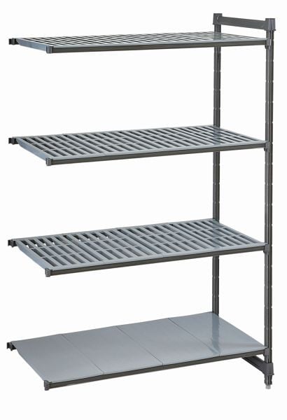 Cambro Camshelving®-Basics Anbauregal 3V1S 24X48X64 Matt-Graphit, CBA244864VS4580