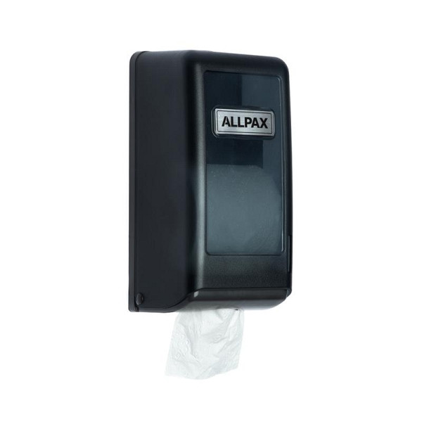 ALLPAX Toilettenpapierhalter Kunststoff 2 Rollen, schwarz, 10013800