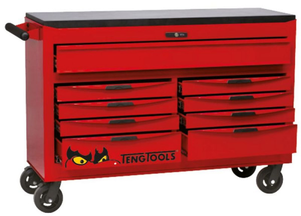 Teng Tools 53"-PRO-Schrank, 9 Schubladen, rot, TCW809N