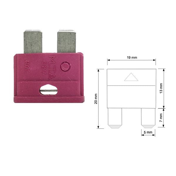 Offgridtec 10A KFZ Flachsicherung Spannung 6-32V, 8-01-001390