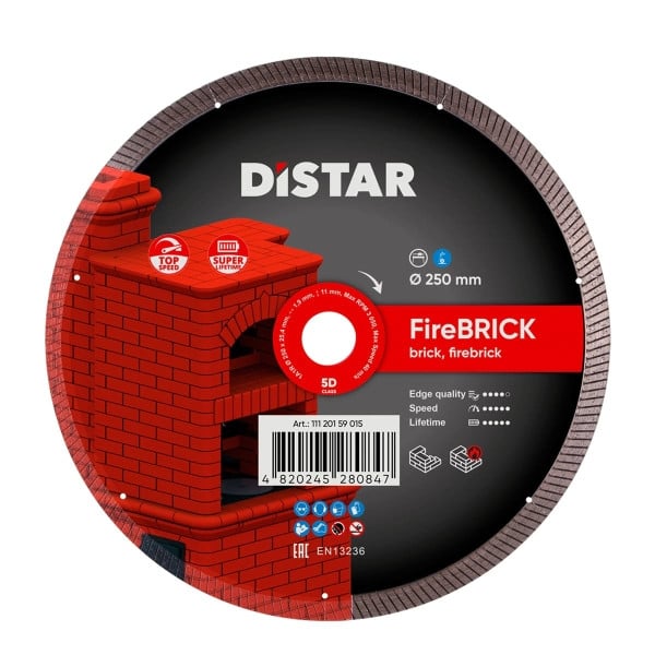 Distar Diamanttrennscheibe 1A1R 250 FireBRICK, 11120159015