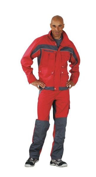 Planam Plaline Bundjacke, rot/schiefer, Größe 56, 2507056