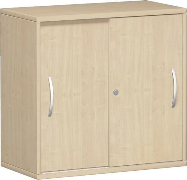 geramöbel Schiebetürenschrank 1 Dekor-Einlegeboden, abschließbar, 800x425x768, Ahorn/Ahorn, N-10S208-AA