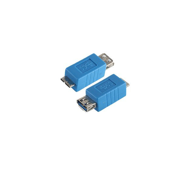 S-Conn USB Adapter 3.0 Typ A Kupplung auf Typ B Micro Stecker, blau, 77050-3