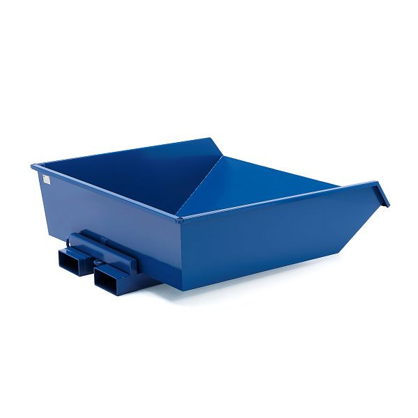 AJ Kippcontainer HEAP, niedrig, 900 Liter, blau, 305023