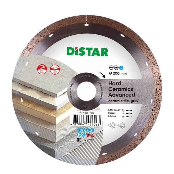 Distar Diamanttrennscheibe 1A1R 200 Hard Ceramics Advanced, 11120349015