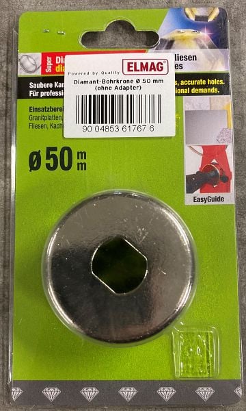 ELMAG Diamant-Bohrkrone Ø 50 mm (ohne Adapter), 61767