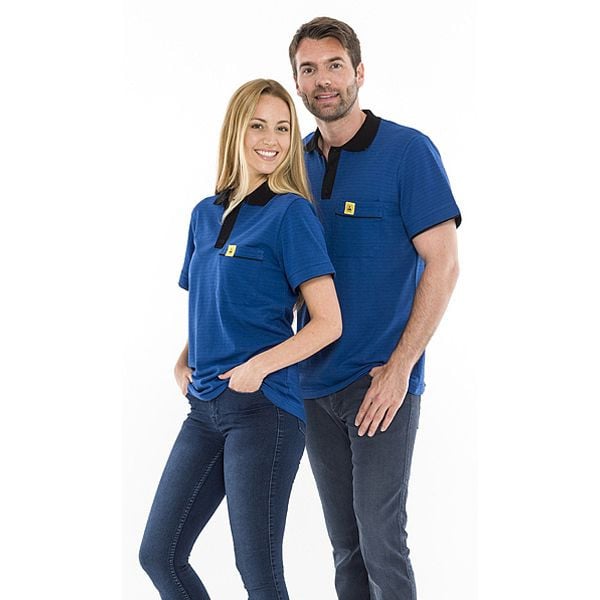 SafeGuard ESD-Poloshirt royalblau, 210g/qm Größe XS, DSWL31934