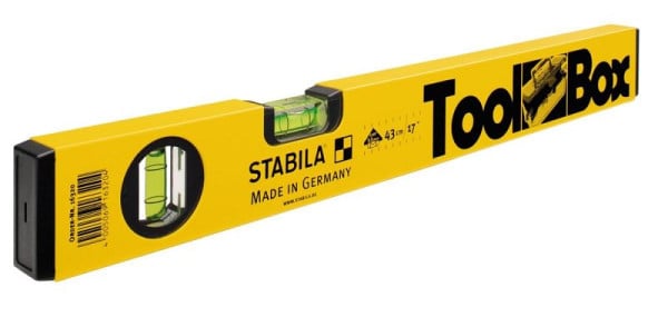 STABILA Wasserwaage TOOLBOX, 43 cm, 16320