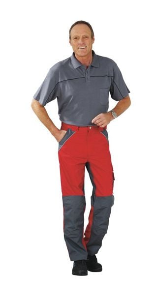 Planam Plaline Bundhose, rot/schiefer, Größe 54, 2517054