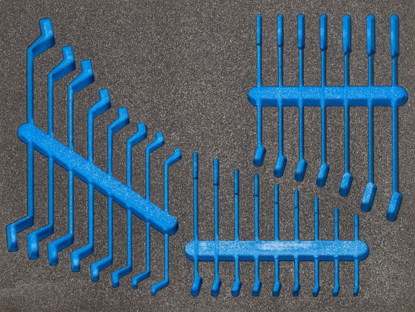 SW-Stahl Schaumeinlage, unbestückt, leere Einlage für Z3010-2, Z3010-EINLAGE2