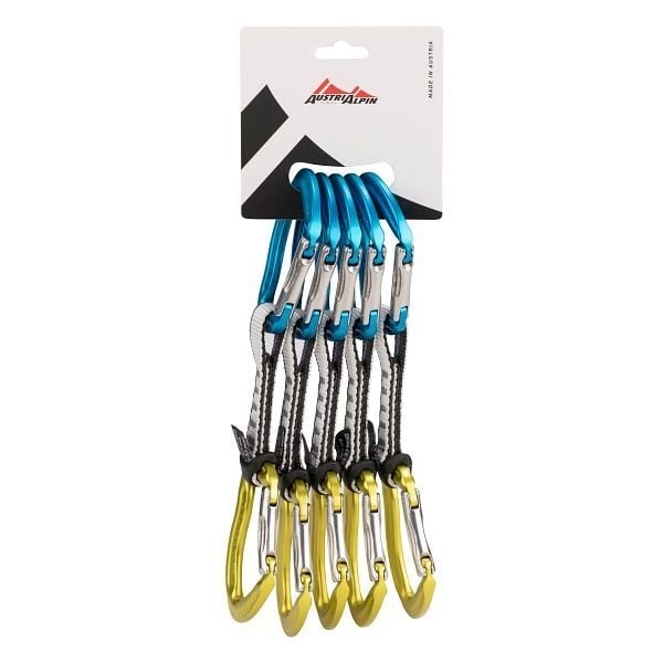 AustriAlpin ROCKIT Express Set 11 cm, 5er Set, Schnapper, eloxiert, mit Tanga, QG11K-BYT.5