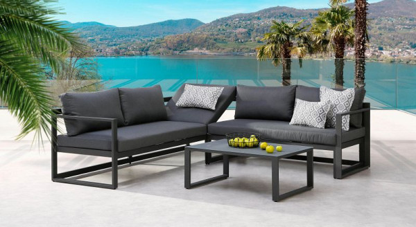 BEST Rhodos, Lounge-Set, Anthrazit, 98693050, 4043153107000