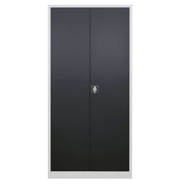 ADB Flügeltürenschrank 195x92x60cm, RAL7035 / 7016, Anthrazitgrau, 40756