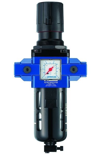 Prevost ALTO 3 - Filterregler mit Manometer, Wandbefestigungsset und Schnellverbinder für Leitungsanschluss, IG BSPP=G 1/2, Durchfluß=3000 l/min, , TM PSM3