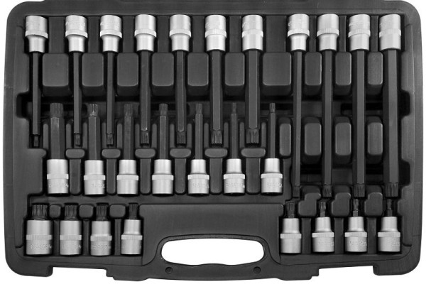 SW-Stahl Schraubendreheinsätze, 1/2", Innenvielzahn, M5-M16, 26-teilig, 04424L