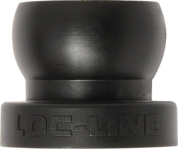 Loc-Line Haltevorrichtung mit Schraubenbohrung 1/2" schwarz, VE: 2 Stück, L51895S