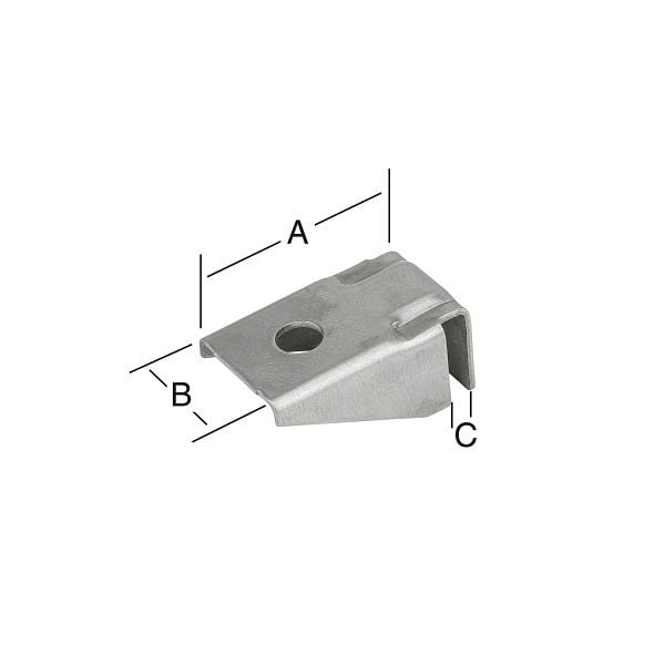 Vormann Aufsteckh 25 x 14 einseitig, VE: 120 Stück, 062801000RF