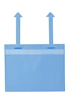 KROG Gitterboxtaschen mit Laschen, A5 quer, blau, 5901015