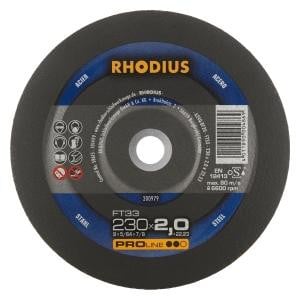 Rhodius PROline FT33 Freihandtrennscheibe, Durchmesser [mm]: 230, Stärke [mm]: 2, Bohrung [mm]: 22.23, VE: 25 Stück, 200979