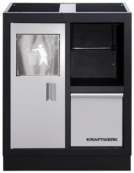 Kraftwerk Unterschrank mit Abfalleimer/Papierhalter, 3964-11