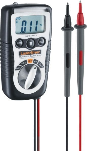 Laserliner MultiMeter Pocket Universal-Multimeter, Schutzart: IP 64, VE: 5 Stück, 083.032A