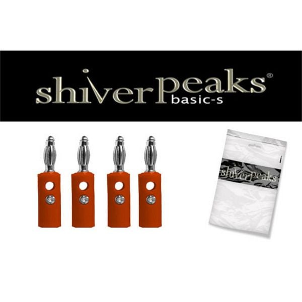 shiverpeaks BASIC-S, Bananenstecker, VE: 4 Stück, rot, BS56200-4R