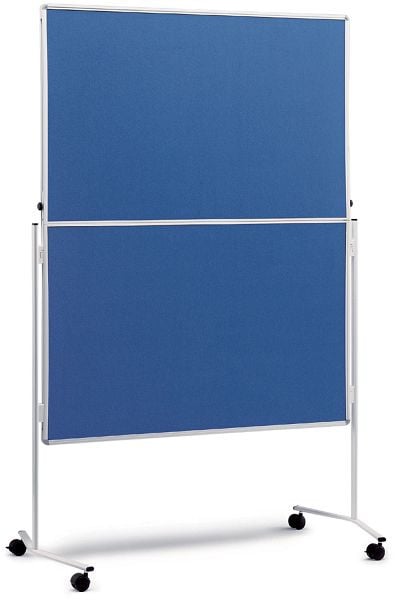 Nobo Moderationswand, mobil, Farbe: Blau, 1901351