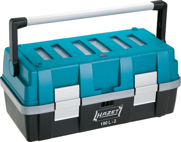 Hazet Kunststoff-Werkzeugkasten, Zwei herausnehmbare Kleinteileboxen im Deckelinneren, 190L-2