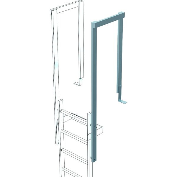 ZARGES Ausstiegsgeländer, Stahl verzinkt, 43248