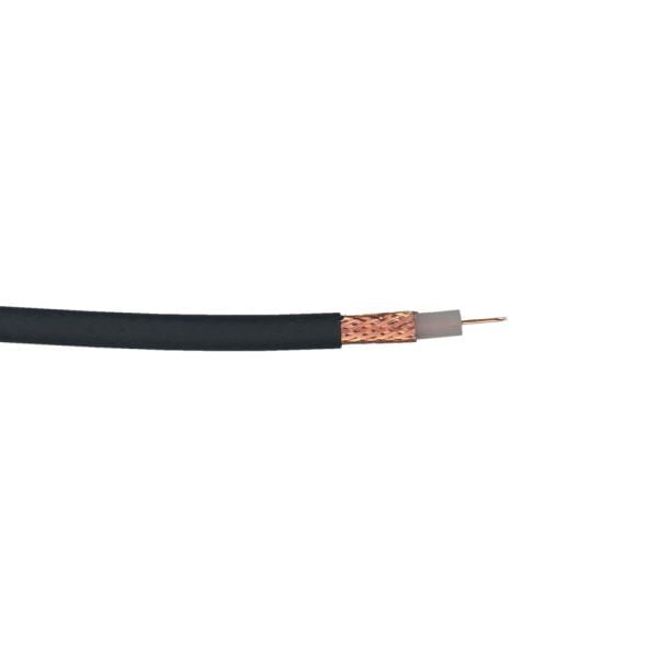 bda connectivity Videokabel 1,0/6,6-PE schwarz - 100m Ring, 11260941