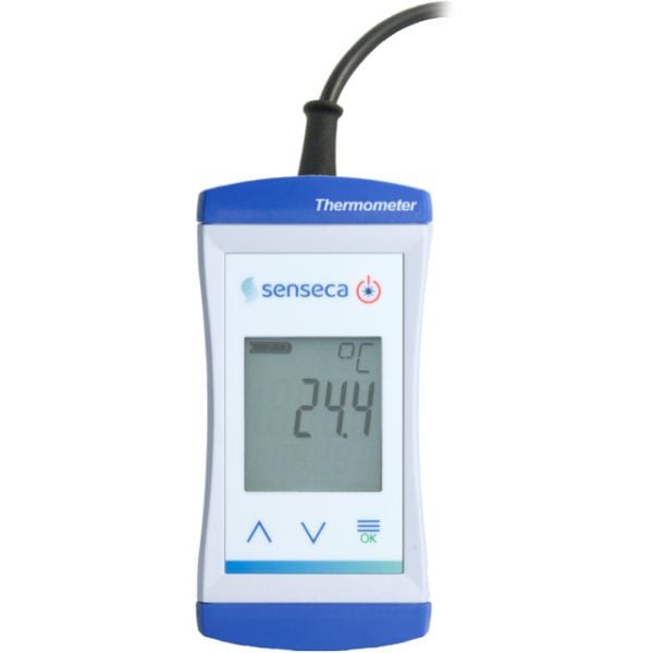 Senseca ECO 121-3 Wasserdichtes Alarmthermometer mit Tauchfühler, 486750